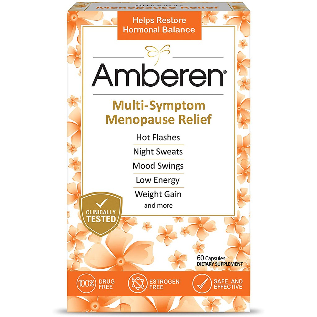 [DATE 31/12/2023] Cân bằng nội tiết tố giai đoạn mãn kinh Amberen Multi-Symptom Menopause Relief 60 viên