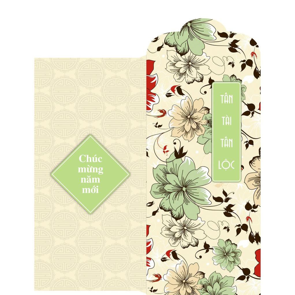 Bộ 18 Lì Xì Hoa Tết