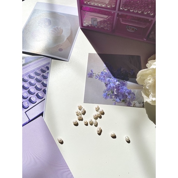 Hạt trai trắng ngà 4mm-5mm