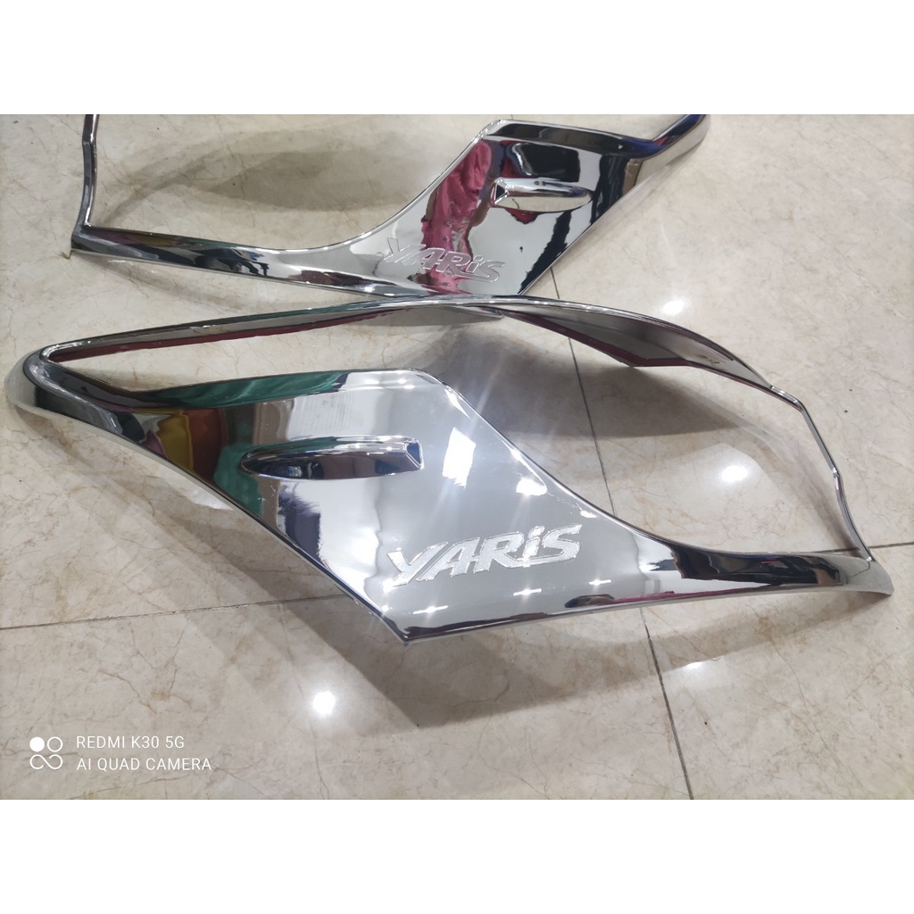 Viền Đèn Pha Hậu Cho Xe Yaris 2019 2020 2021 Mạ Crom Cao Cấp