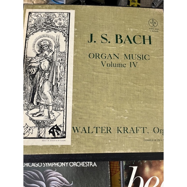 Bộ đĩa than JS Bach 3 đĩa organ music Vol4