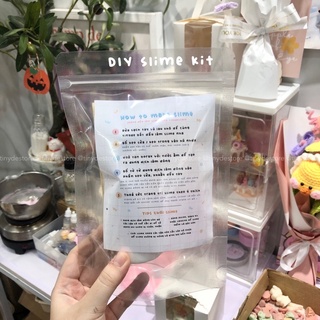 Bộ kit nguyên liệu làm slime mini có kèm charm Sanrio trang trí