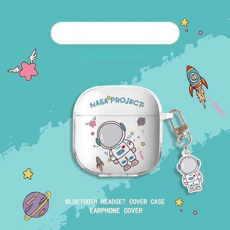 Vỏ Bảo Vệ Hộp Sạc Tai Nghe Airpods Hình Cá Mập Đen  stardale & Phi Hành Gia Độc Đáo