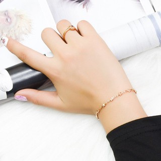 Lắc tay nữ ngôi sao titan ko đen tt 2629