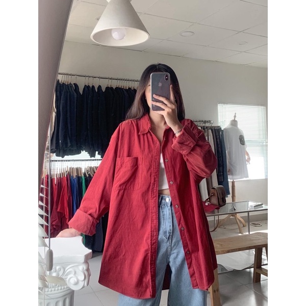 2HAND SHIRT - SƠ MI NHUNG TĂM - CUMEO 🍃