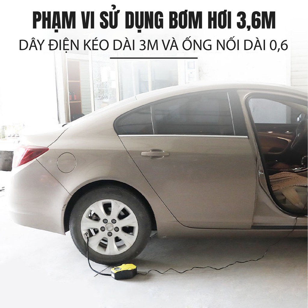 [ĐẠI GIẢM GIÁ] Máy bơm lốp ô tô điện tử - Tự động ngắt khi đủ áp Agiadep - Lục giác