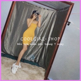 Đầm body 2 dây cọng bún chất thun borip dày mịn đẹp