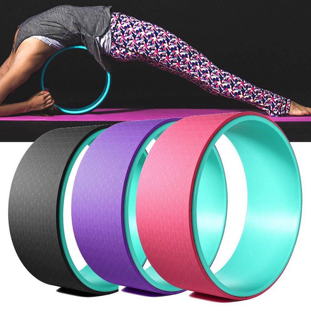 Vòng Tập Yoga, Vòng Yoga Pilates Bản 13cm Nhựa ABS Tập Lưng Cao Cấp Chính Hãng Yoga Wheel