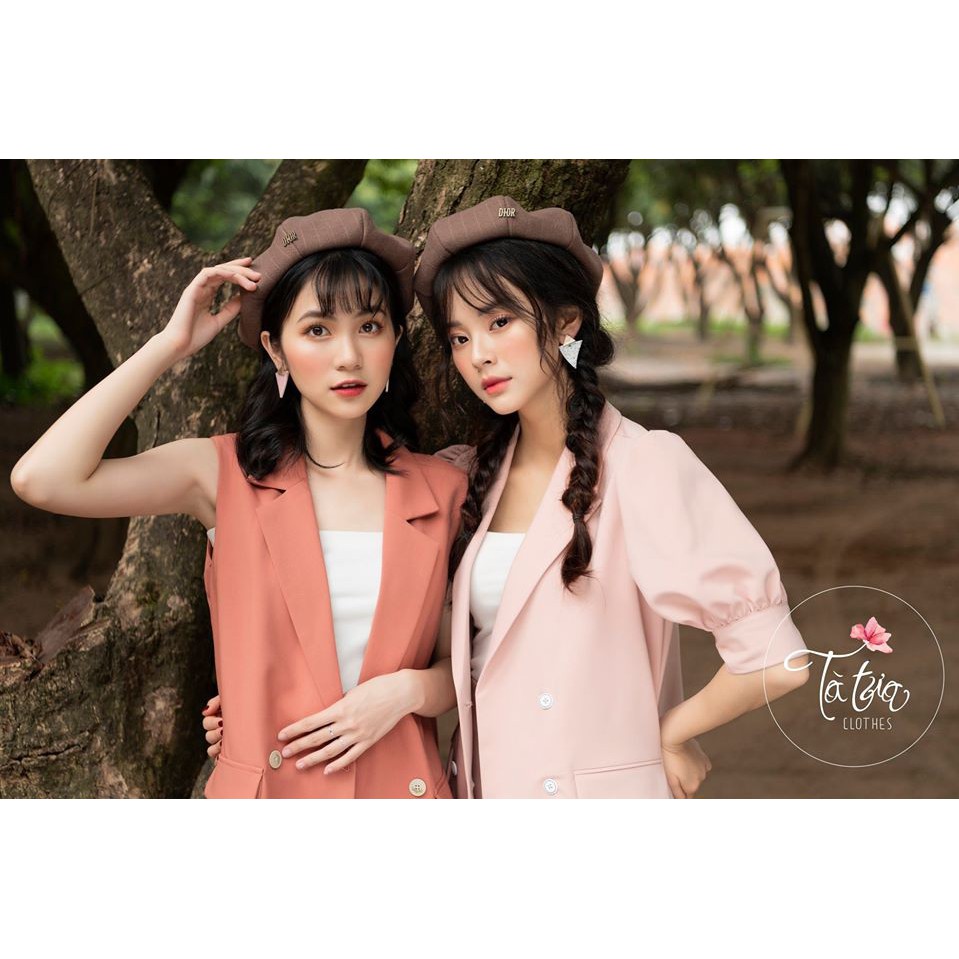 Tà Tưa Clothes Set Áo vest sát nách hồng cam | BigBuy360 - bigbuy360.vn