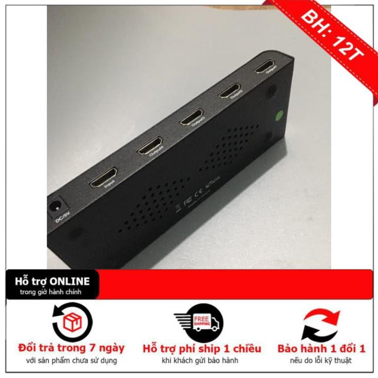 [BH12TH] bộ chuyển đổi 1 ra 4 cổng hdmi