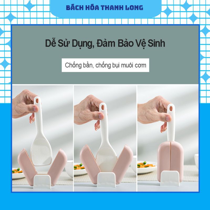 Giá đựng muỗng xới cơm❤️FREESHIP❤️ Giá đựng muỗng xới cơm chống dính của nồi cơm điện [Tặng kèm muỗng xới cơm]