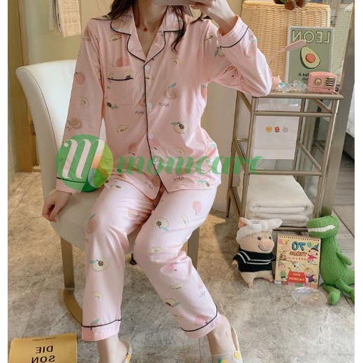 Pijama bầu ĐÀO HỒNG - Đồ bộ sau sinh và cho con bú ti ẢNH THẬT Quần áo ngủ thời trang mặc nhà cho mẹ đẹp giá rẻ Bigsize
