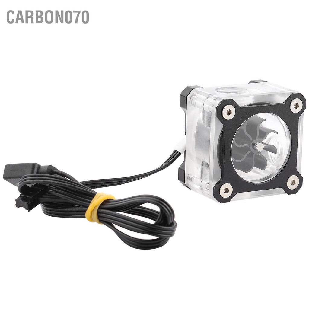 Carbon070 R3 RGB Máy tính đầy màu sắc Nước ‑ Đồng hồ đo lưu lượng nước làm mát G1 / 4 Phụ kiện máy chủ đề nữ