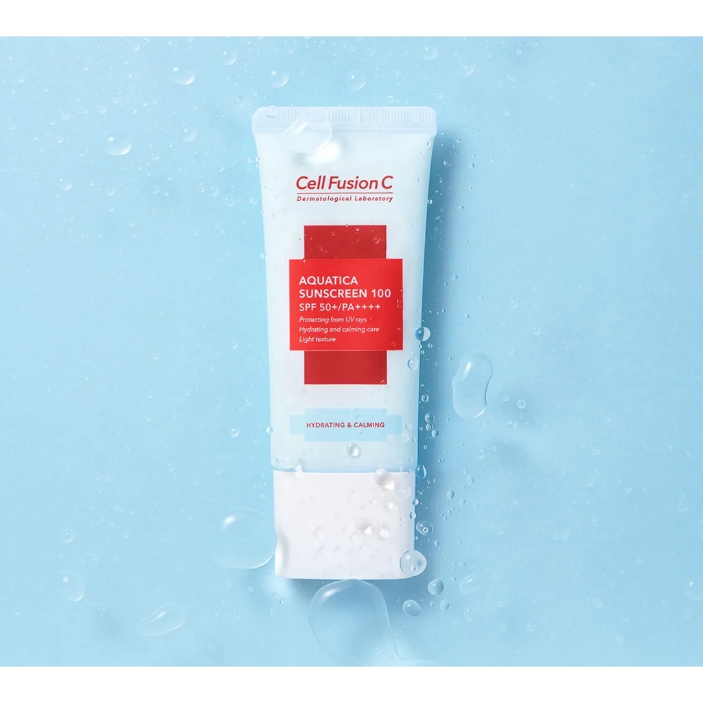 Kem Chống Nắng Cell Fusion C Cấp Ẩm Dịu Da Aquatica Sunscreen 100 SPF50+/PA++++ 50ml
