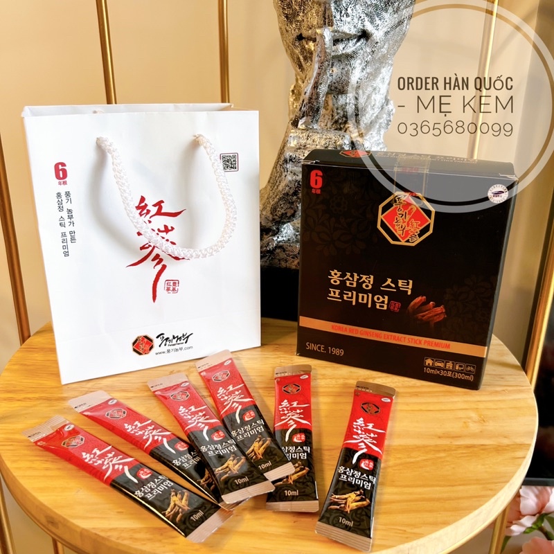 Nước hồng sâm cao cấp 6 năm tuổi hộp đen cao cấp