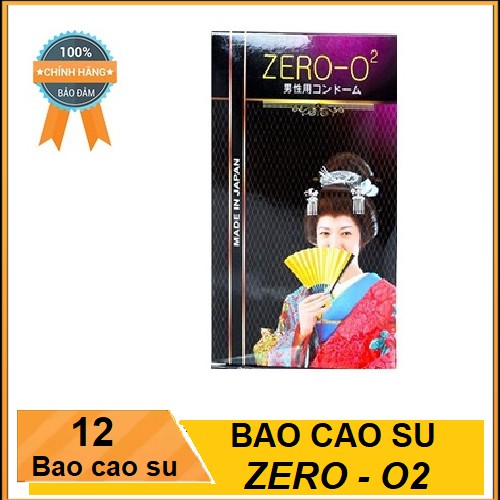 [DEAL SỐC][CHÍNH HÃNG100%] Bao Cao Su ZERO O2 - Siêu Mỏng 002 - Chính Hãng Nhập Khẩu Nhật Bản - Hộp 12C- Khử mùi-Co giãn thumbnail