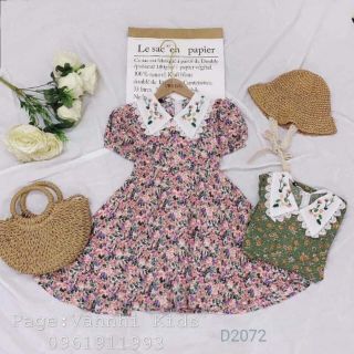 🌼Váy hoa cổ sen thêu cho bé 18-33kg