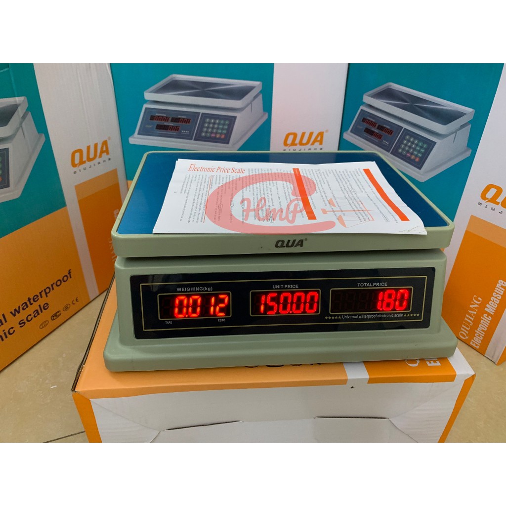 CÂN TÍNH TIỀN CHỐNG NƯỚC💥💥💥CÂN HẢI SẢN 30kg/5gam QUA832💥💥💥Bảo Hành 2 Năm