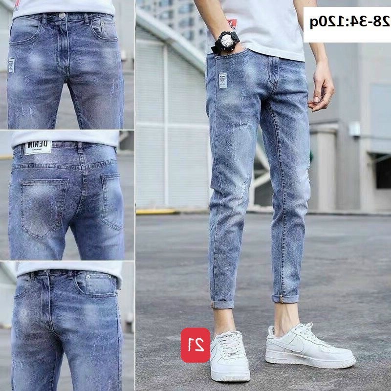 Quần jean nam phong cách hàn quốc-chất bò co dãn 4 chiều-from chuẫn thời trang Lady-Hn Store88 q7