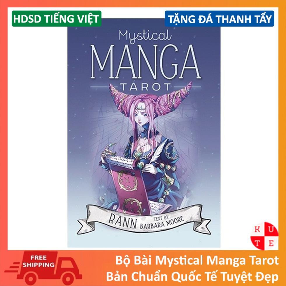 Bài Tarot Mystical Manga 78 Lá Bài Cán Bóng Giấy Dày Dặn Tặng Link Hướng Dẫn Tiếng Việt Và Đá Thanh Tẩy