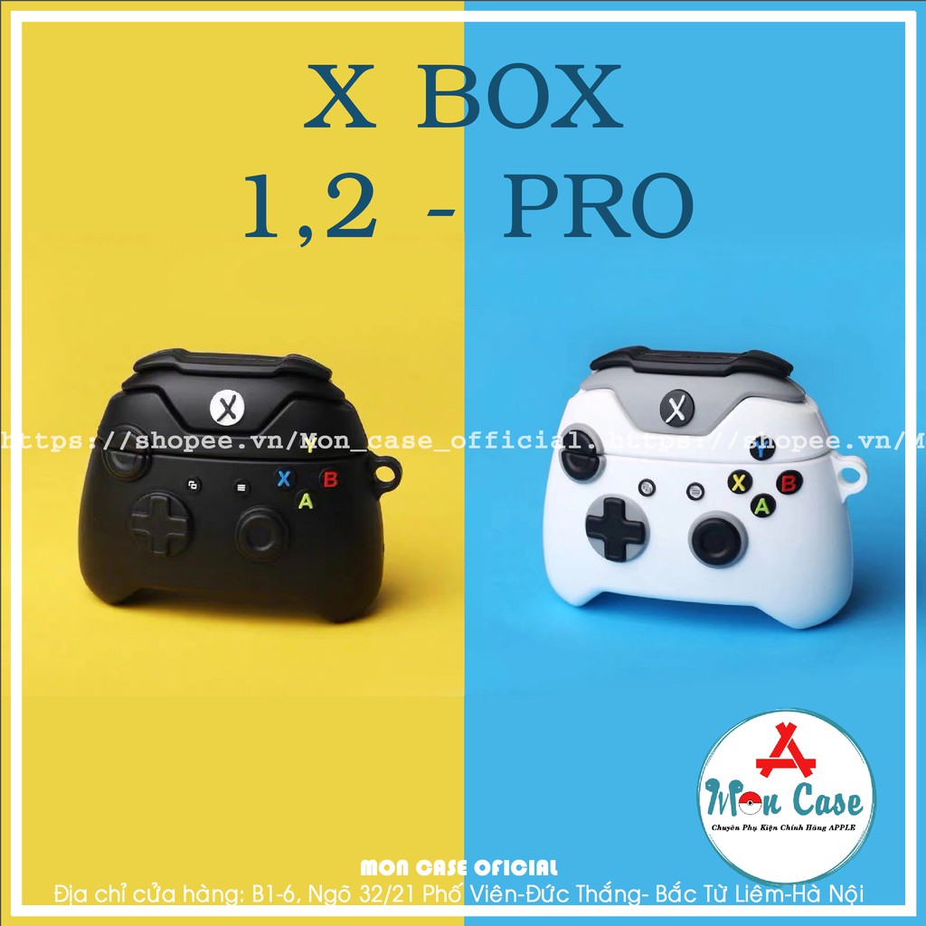 Ốp Tai Nghe - Vỏ Airpod 1/2/Pro Hình Tay Cầm X-Box - Case Airpods Chất Liệu Silicon Siêu Bền bỉ