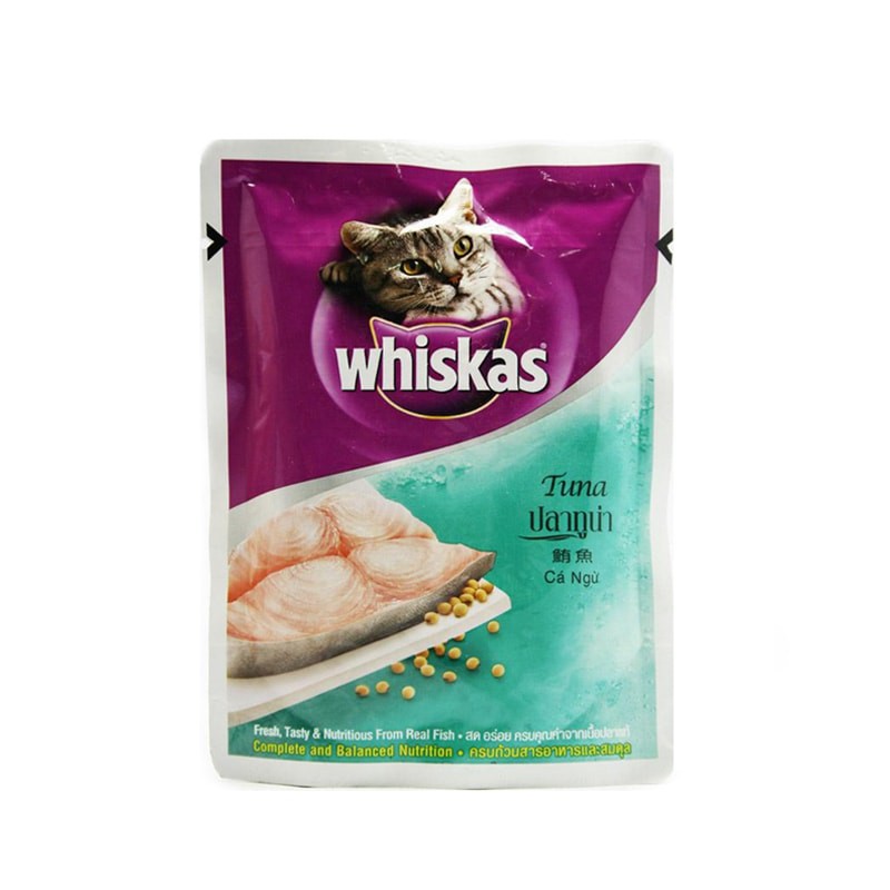 Thức ăn cho mèo Pate Whiskas gói 85gr