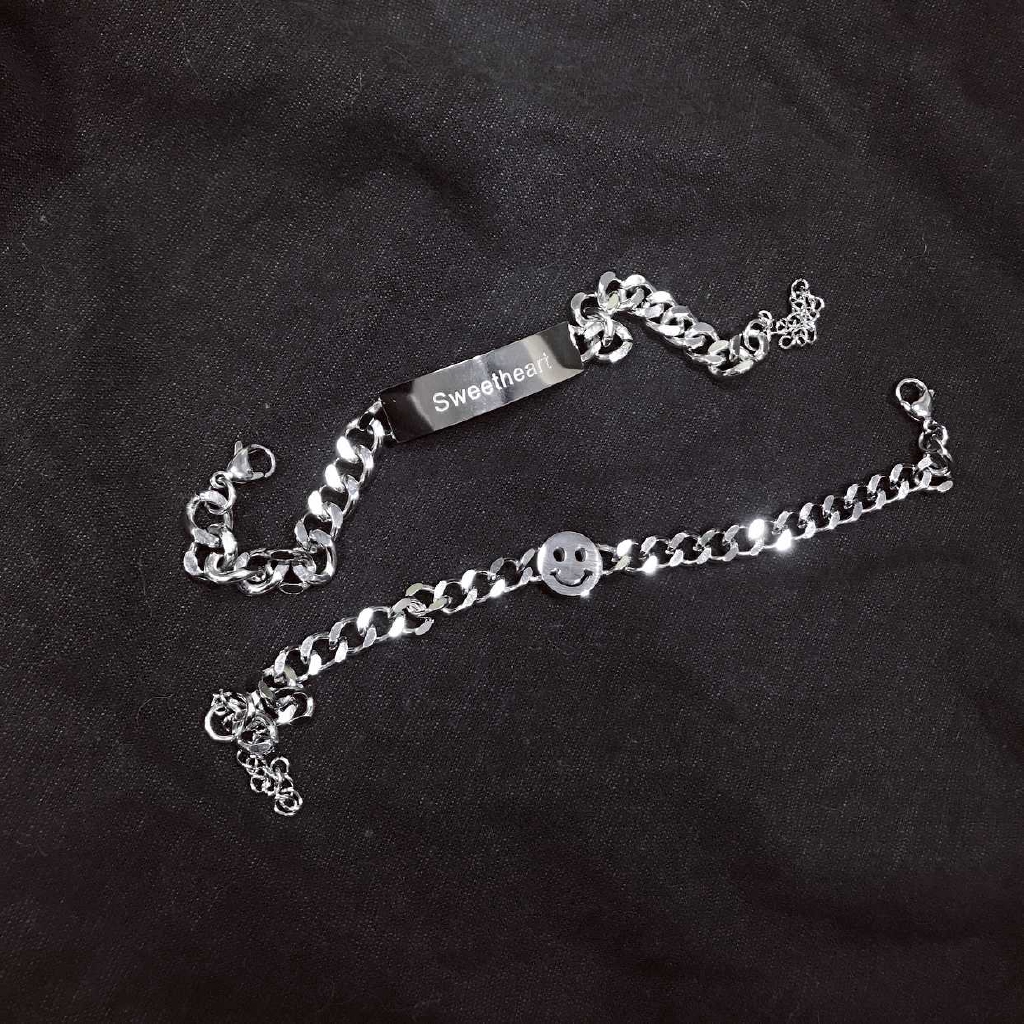 Vòng Đeo Tay Bằng Thép Titan Thời Trang Cao Cấp Cho Nam/Nữ