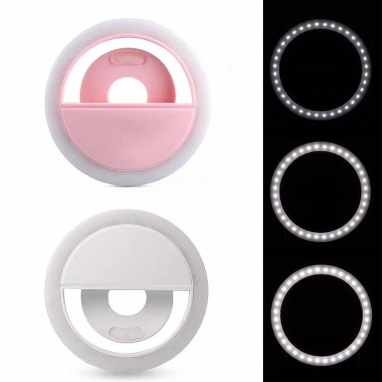 Vòng Đèn LED 36 Bóng Có Thể Sạc Lại Dùng Chụp Ảnh Selfie Cho iPhone/Android
