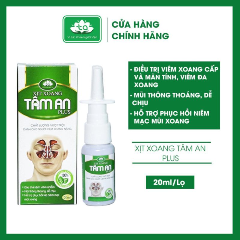 [ Hàng Chính Hãng ] Xịt Xoang Cao Cấp Tâm An