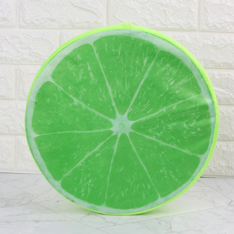 Gối Đệm Tròn Mềm Mại Hình Trái Cam / Trái Cây Dễ Thương