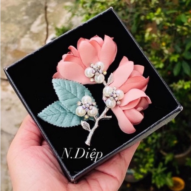 Hoa cài áo cao cấp-nhiều màu