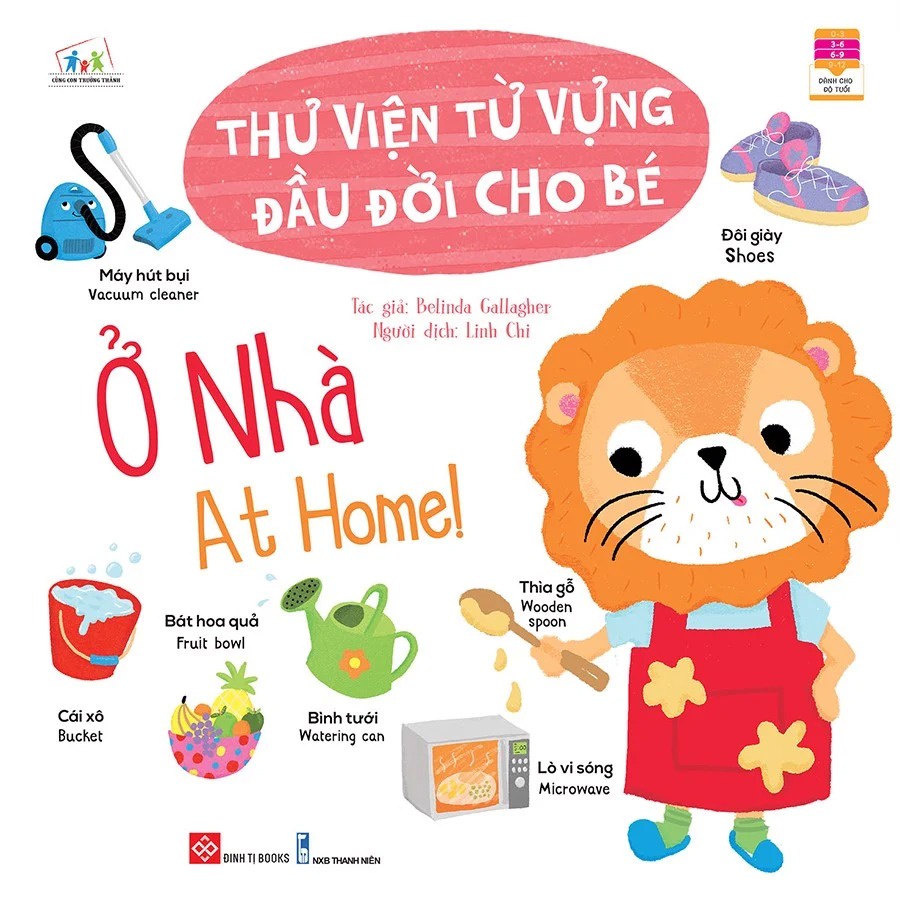 SÁCH - Thư viện từ vựng đầu đời cho bé - Ở nhà - At home!