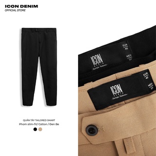 Quần Tây Nam Trơn ICON DENIM Dáng Slim-fit Tailored Smart QT021042