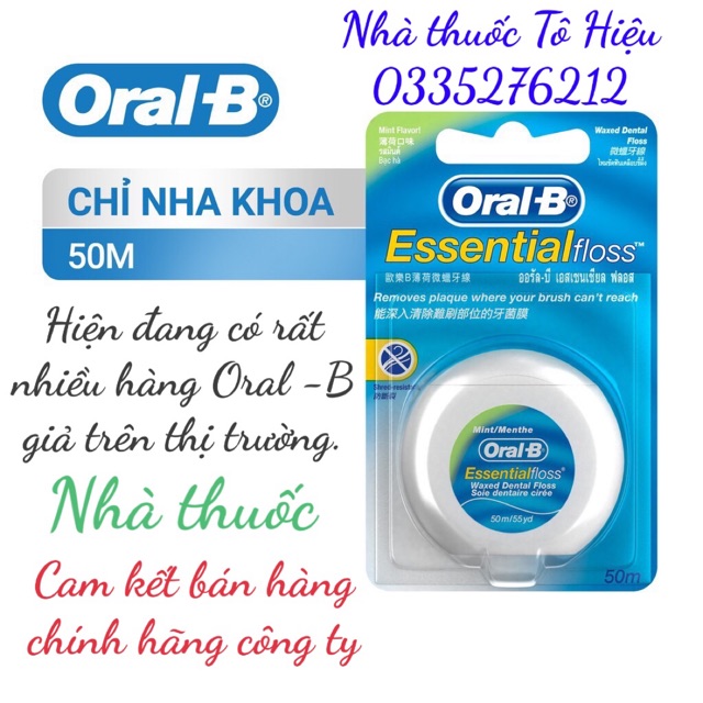 Chỉ nha khoa Oral-B (Chính hãng)- Sạch răng, thơm miệng