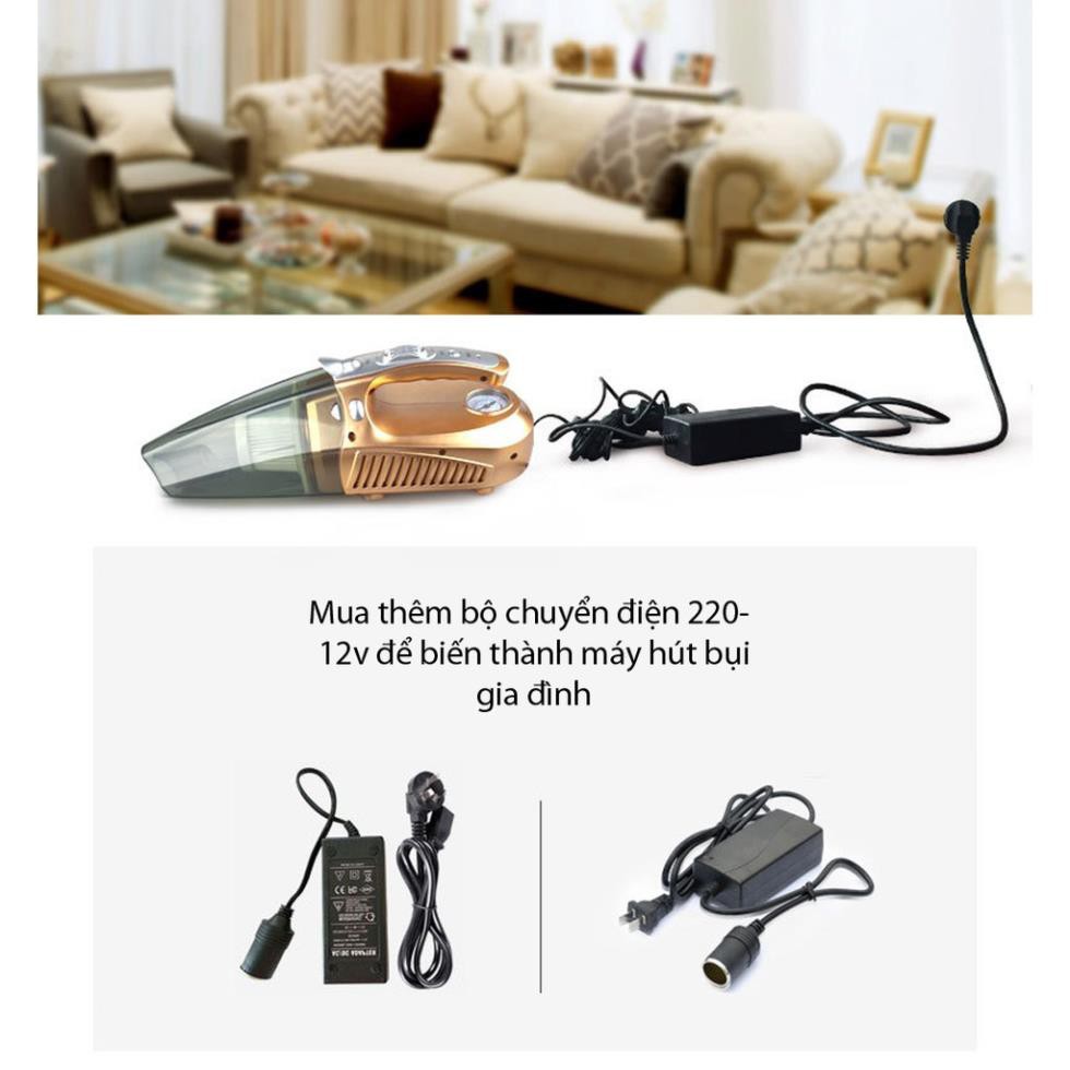 Siêu giảm giá Máy hút bụi kiêm bơm lốp đa năng xe oto 4 trong 1 Car Vacuum Clean model 2018 loại 1