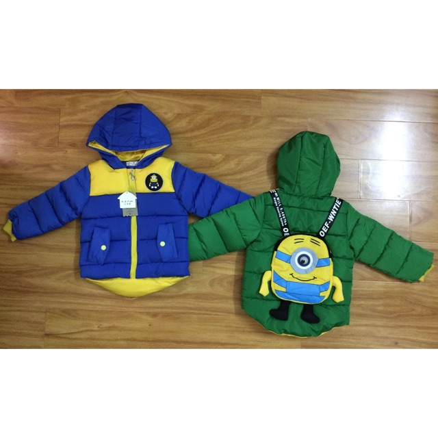Áo phao Minion siêu ấm cho bé trai 11-19kg
