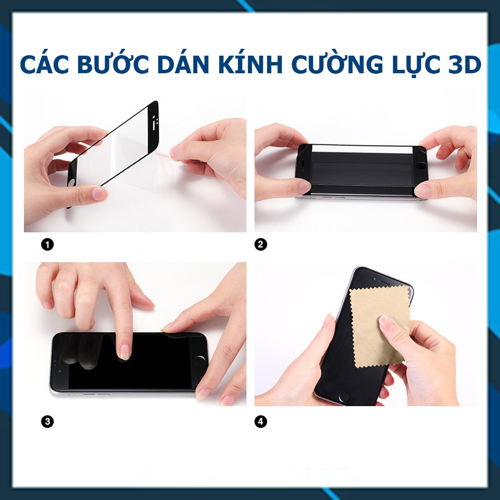 KÍNH CƯỜNG LỰC 3D FULL MÀN IPHONE TẤT CẢ CÁC DÒNG 6 6S 6PLUS 7PLUS 8PLUS X XS 11PRO 11PROMAX SXMAX