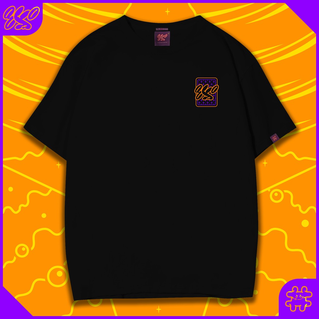 Áo thun tay lỡ 8YO phông Unisex nam nữ Premium Cotton oversize form rộng GALAXY TAROT - Đen