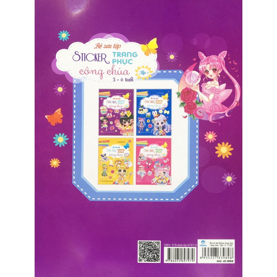 Sách - Bộ sưu tập Sticker trang phục Công chúa 3 - 6 tuổi - Tập 1