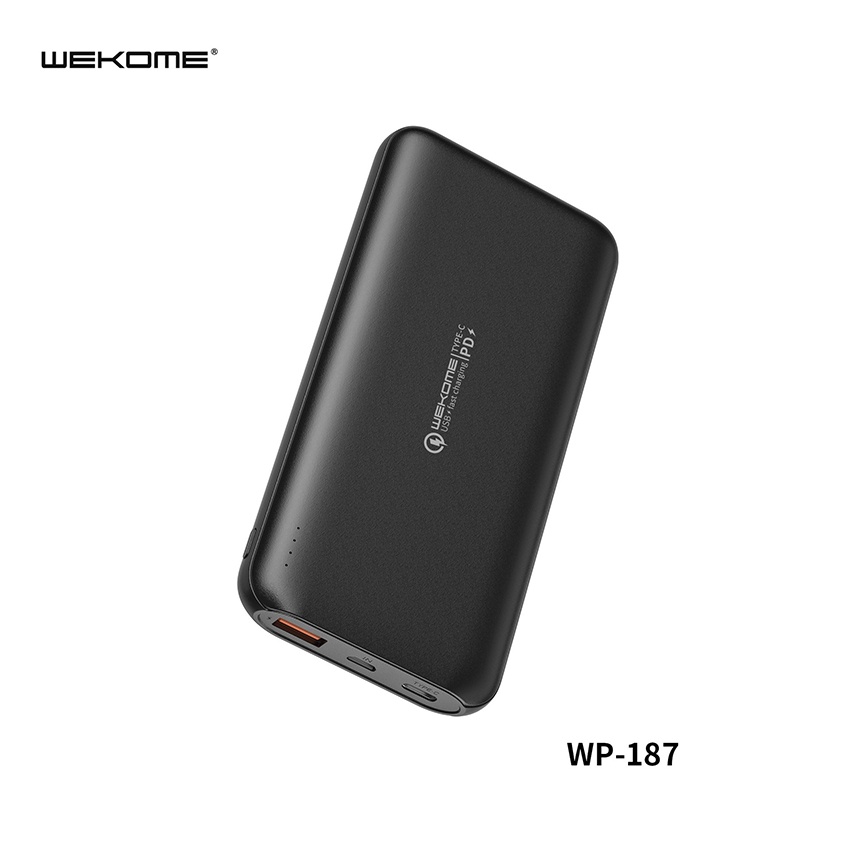 Pin Sạc Dự Phòng WP-187 10000mAh Sạc Nhanh PD 18W, Quick Charge 3.0 hỗ trợ tất cả điện thoại, Đa Năng Chính Hãng -BH 12T