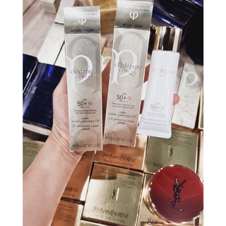 Kem chống nắng cle de peau uv protective cream spf 50 ivory và rose/pink