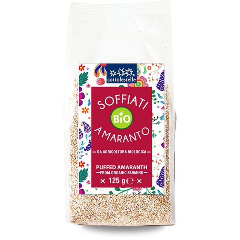 Bỏng hạt dền Amaranth hữu cơ 125g Sottolestelle Organic Puffed Amaranth