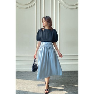 OLV - Chân váy Light Blue Wrinkle Skirt