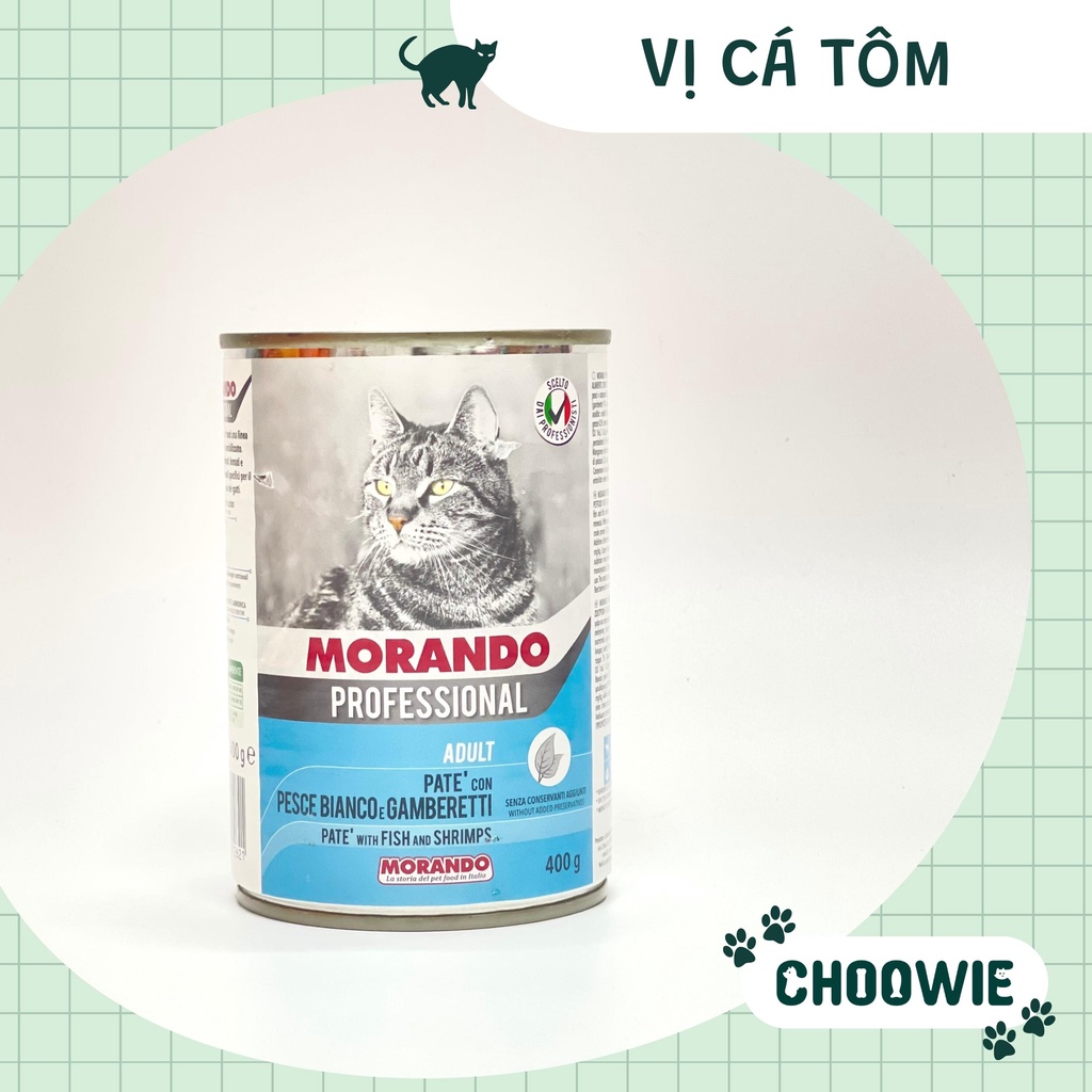 Pate Morando cho mèo 400 gram Nhiều hương vị thơm ngon Choowie Pet Shop