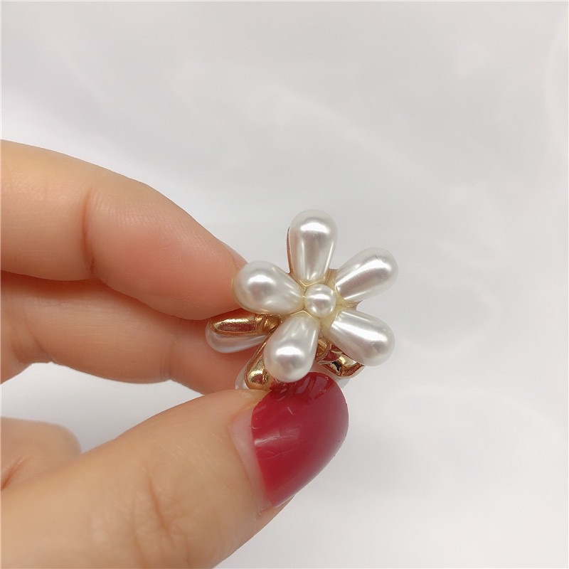 Kẹp Tóc Càng Cua Mini Đính Ngọc Trai Sang Trọng Thời Trang Cho Nữ