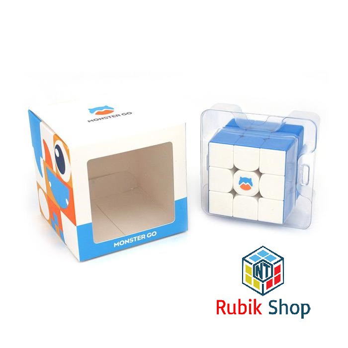 [Siêu hót Gan Monster Go] Rubik 3x3x3 GAN Monster Go MG356 3x3 Cloud Blue (Stickerless Xanh Dương)