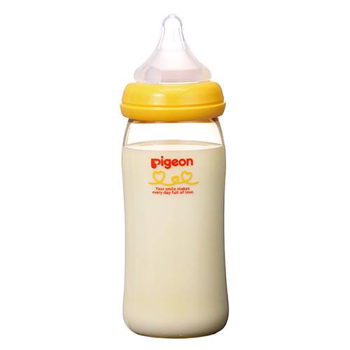 Bình sữa Pigeon nội địa Nhật cổ rộng nhựa PPSU 160ml hoặc 240ml