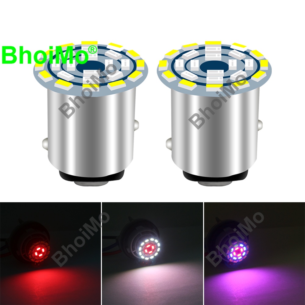 Bóng Đèn Led Phanh Xe Hơi Ban Ngày Bhoimo 2021 24smd 1157 Bay15D P21 / 5w Dc12V 3014