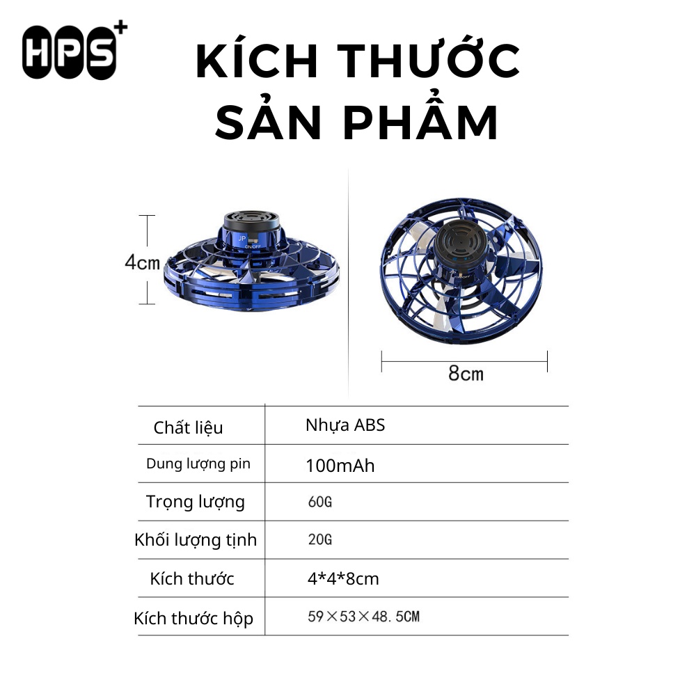 Đồ chơi đĩa bay UFO phát sáng dành cho bé
