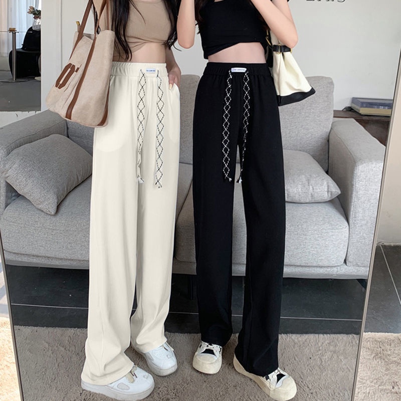 COZOKC Quần COZOKC lưng cao ống suông rộng thời trang cá tính dễ phối đồ